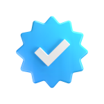 Representação gráfica do Meta Verified, o famoso selo azul de verificação do Instagram e Facebook